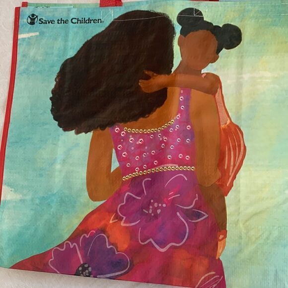 Reusable TJ Maxx Plastic Shopping Bag Save the Children - Picture 2 of 10